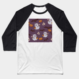 spooky halloween pattern Baseball T-Shirt